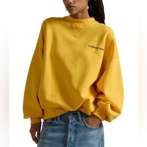 Vintage Fleece Logo Sweatshirt in Gold Bugle POLO RALPH LAUREN
